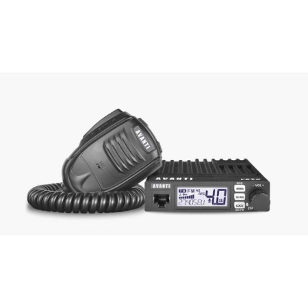 Statie Radio CB Avanti VERO PRO, AM/FM, ASQ RFG reglabile, Filtre Zgomot